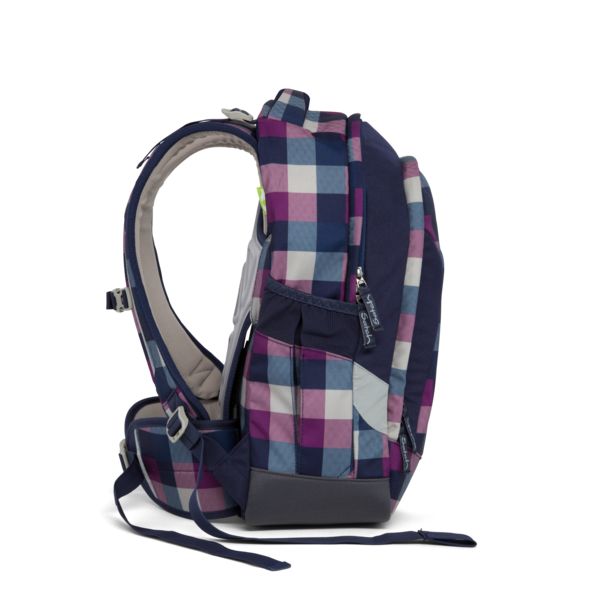 SATCH. Σακίδιο πλάτης Berry Carry (καρό μωβ-πολύχρωμο)