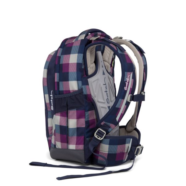 SATCH. Σακίδιο πλάτης Berry Carry (καρό μωβ-πολύχρωμο)