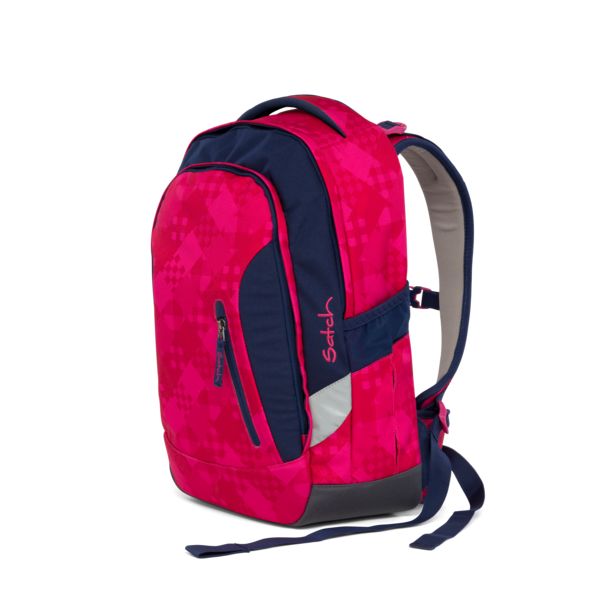 SATCH. Σακίδιο πλάτης Cherry Checks (μπλε-ροζ)