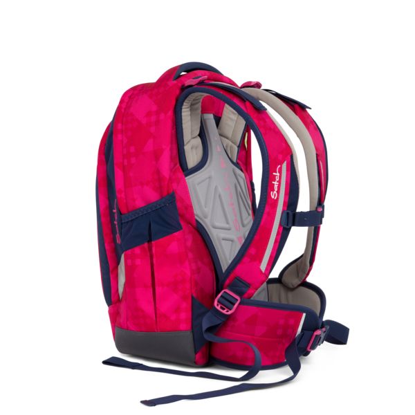 SATCH. Σακίδιο πλάτης Cherry Checks (μπλε-ροζ)