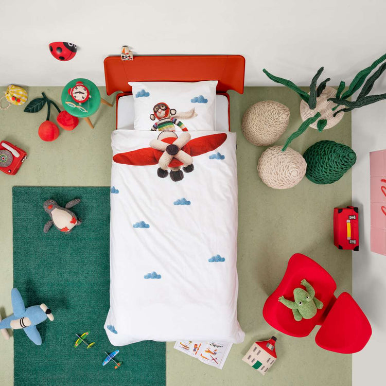 SNURK. Κλινοσκέπασμα Μαϊμουδάκι - πιλότος 160Χ220 - 50Χ70