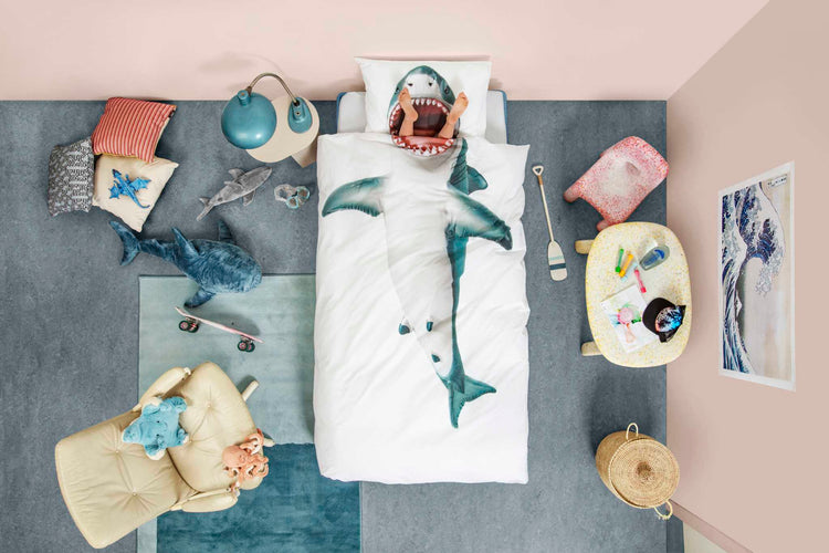 SNURK. Κλινοσκέπασμα Καρχαρίας 140Χ200 - 50Χ70