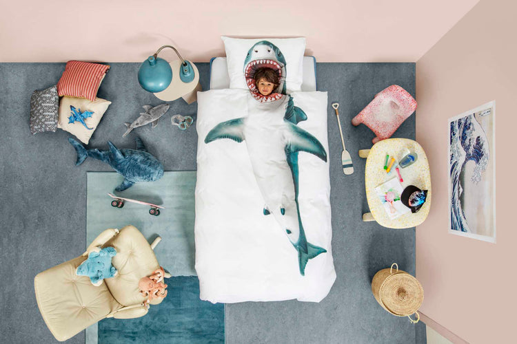 SNURK. Κλινοσκέπασμα Καρχαρίας 140Χ200 - 50Χ70