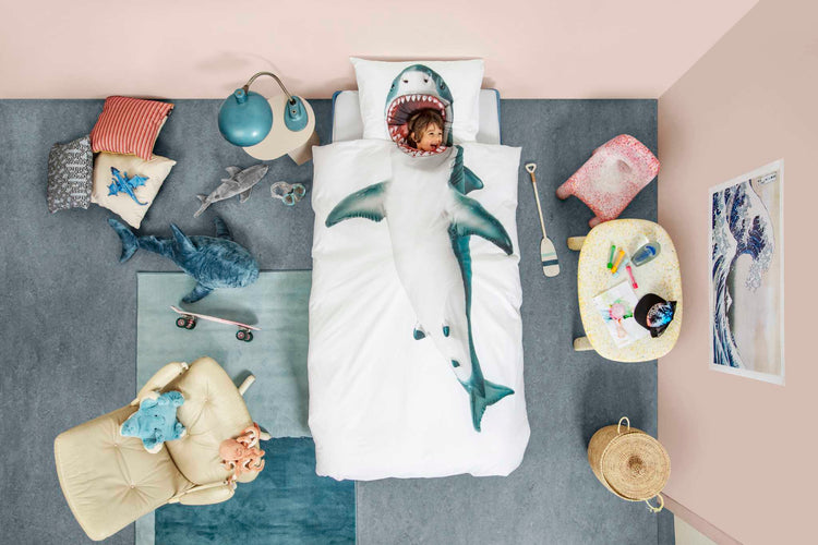 SNURK. Κλινοσκέπασμα Καρχαρίας 160Χ220 - 50Χ70