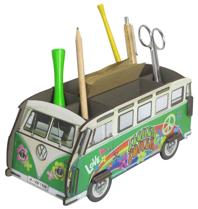 WERKHAUS. Μολυβοθήκη λεωφορείο VW T1 Hippie (πολύχρωμο)