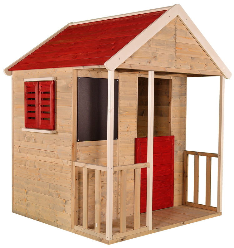 Wendi Toys. Ξύλινο σπιτάκι εξωτερικού χώρου Summer Adventure (φυσικό-κόκκινο)