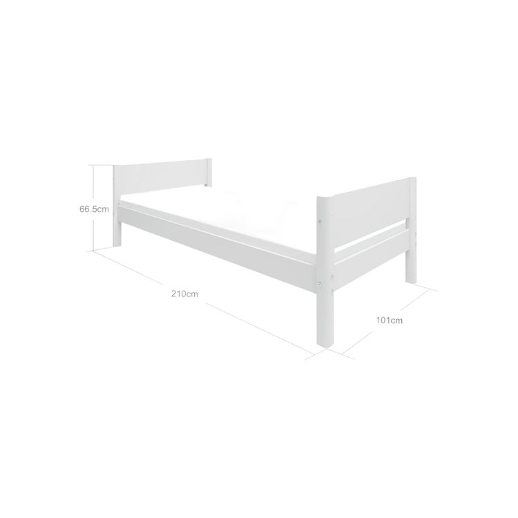 Flexa. White bed -210cm - White