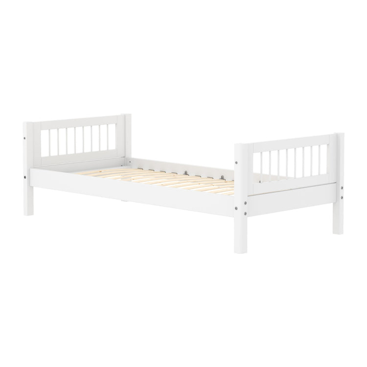 Single bed F.Wht. MDF  200x90  Legs F.Wht.