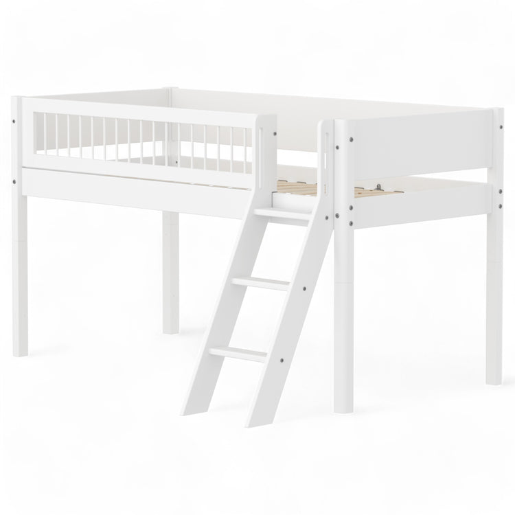 Flexa. Mid-high bed with slanting ladder