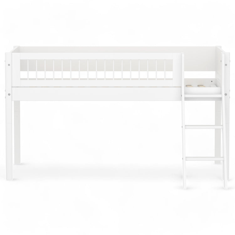 Flexa. Mid-high bed with slanting ladder