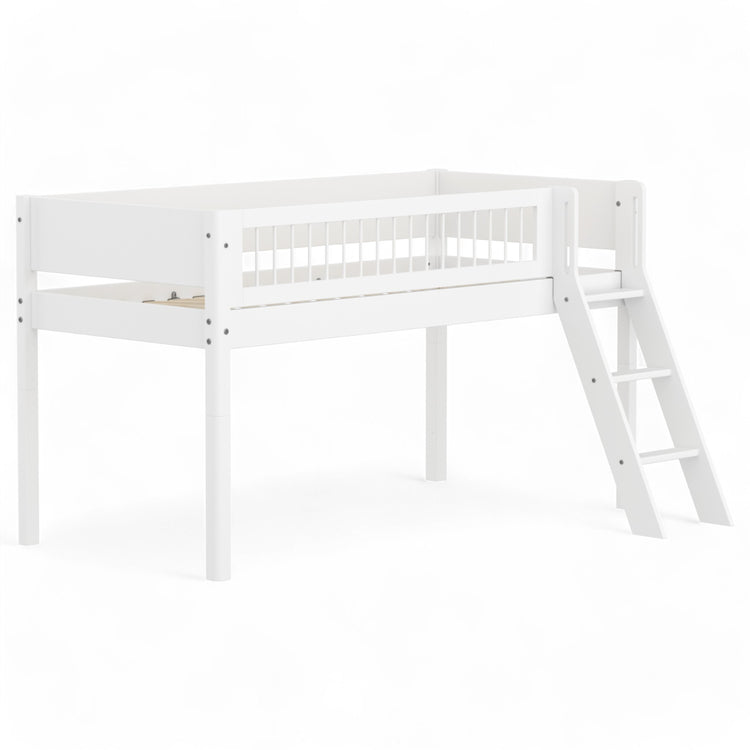 Flexa. Mid-high bed with slanting ladder