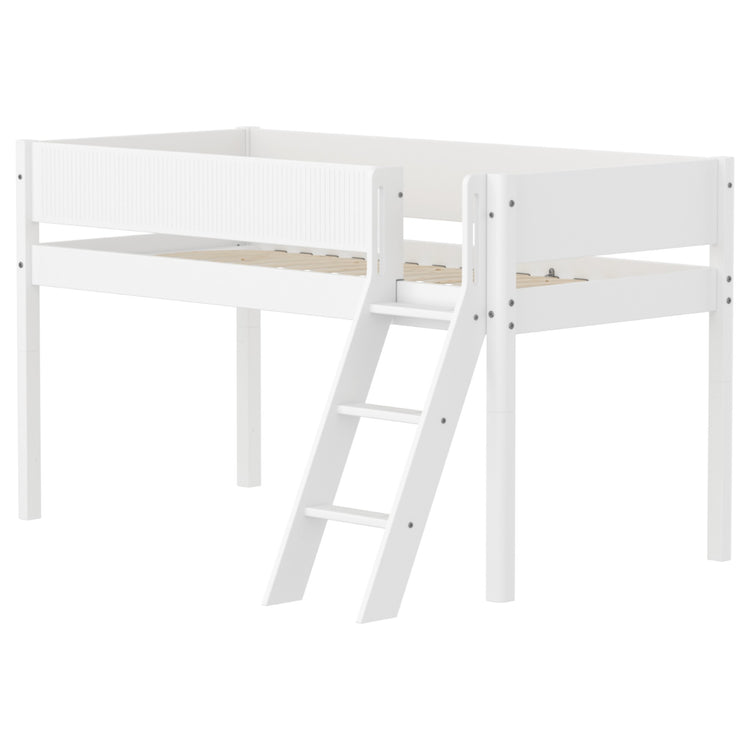 Flexa. Mid-high bed with slanting ladder