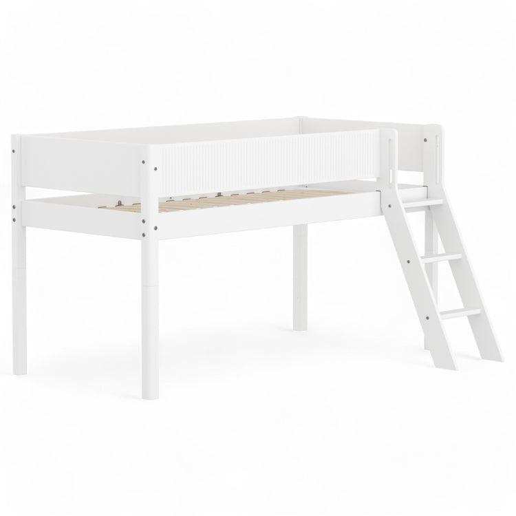 Flexa. Mid-high bed with slanting ladder