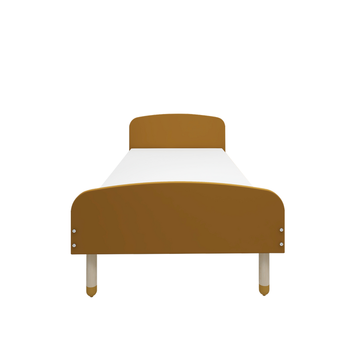 Flexa. Single bed Dots - 204cm - Mustard