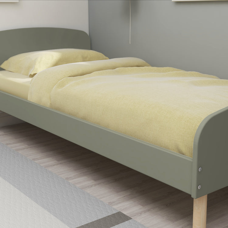 Flexa. Single bed Dots - 204cm - Light green