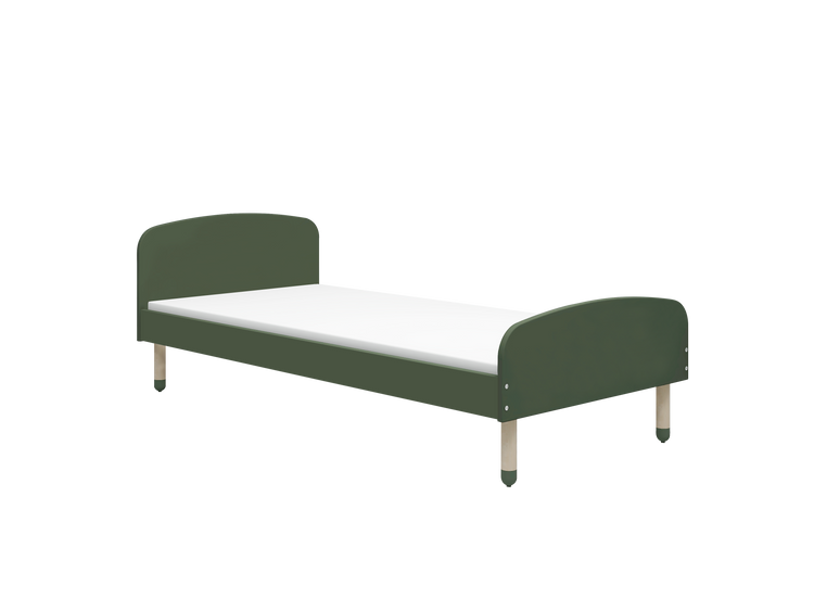 Flexa. Single bed Dots - 194cm - Dark green