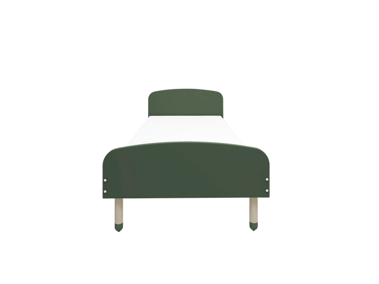 Flexa. Single bed Dots - 204cm - Dark green