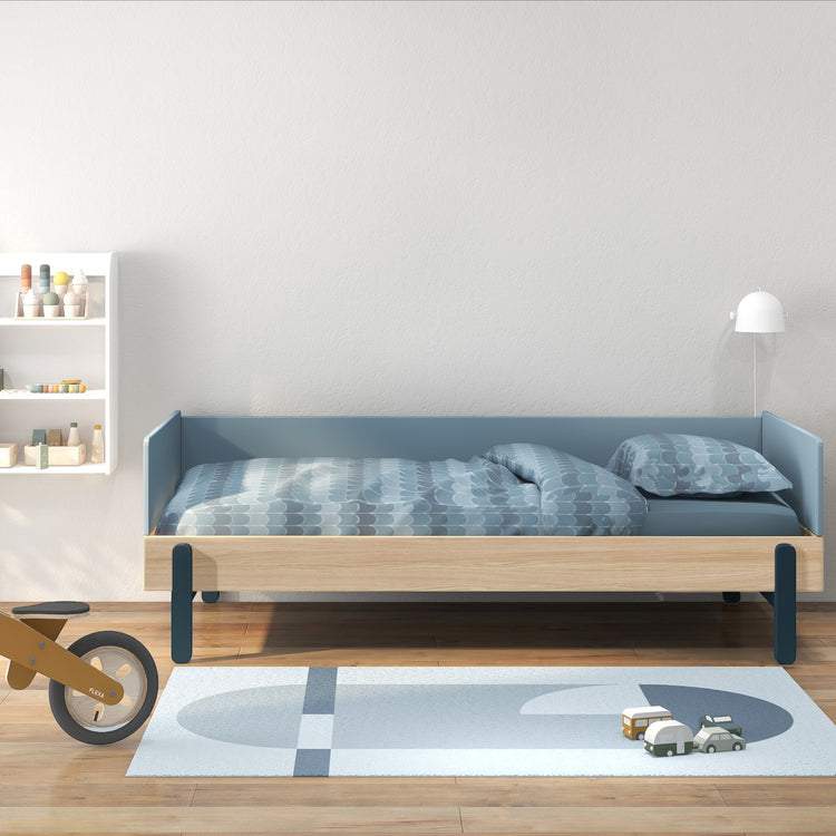 Flexa. Κρεβάτι καναπές Popsicle - Δρυς /αποχρώσεις μπλε