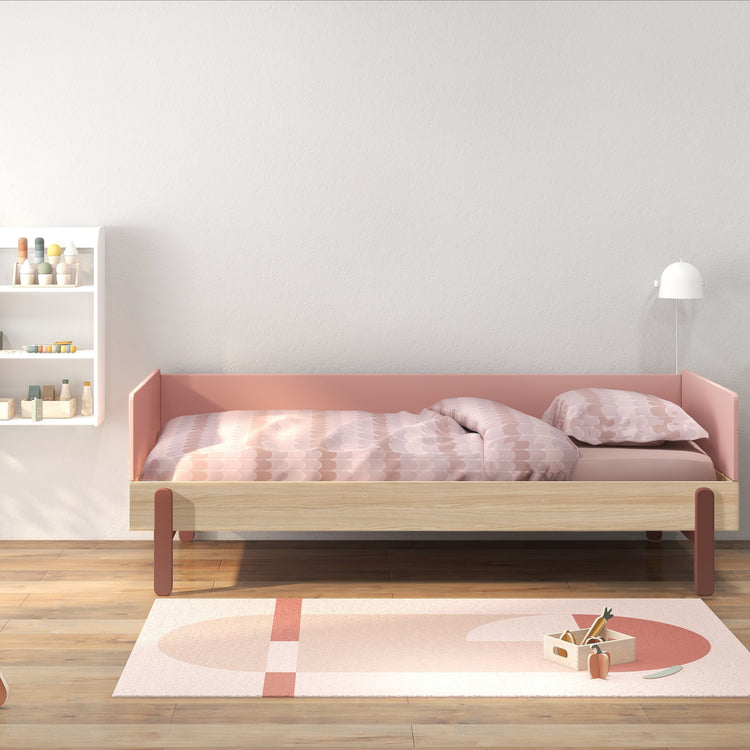 Flexa. Κρεβάτι καναπές Popsicle - Δρυς /αποχρώσεις ροζ