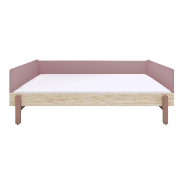 Flexa. Κρεβάτι καναπές ημίδιπλο Popsicle - 130εκ - Δρυς /αποχρώσεις ροζ
