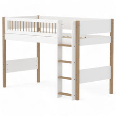 Flexa. Κρεβάτι ημίψηλο Nor με κάθετη σκάλα και προστατευτικό crossbars