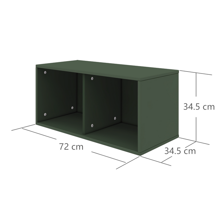 Flexa. Roomie bookcase - Dark green