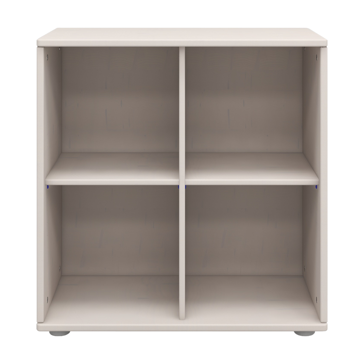 Flexa. Classic bookcase with 4 compartments - Grey washed