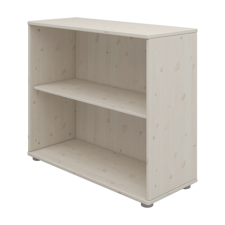 Flexa. Classic bookcase with 1 shelf - White washed