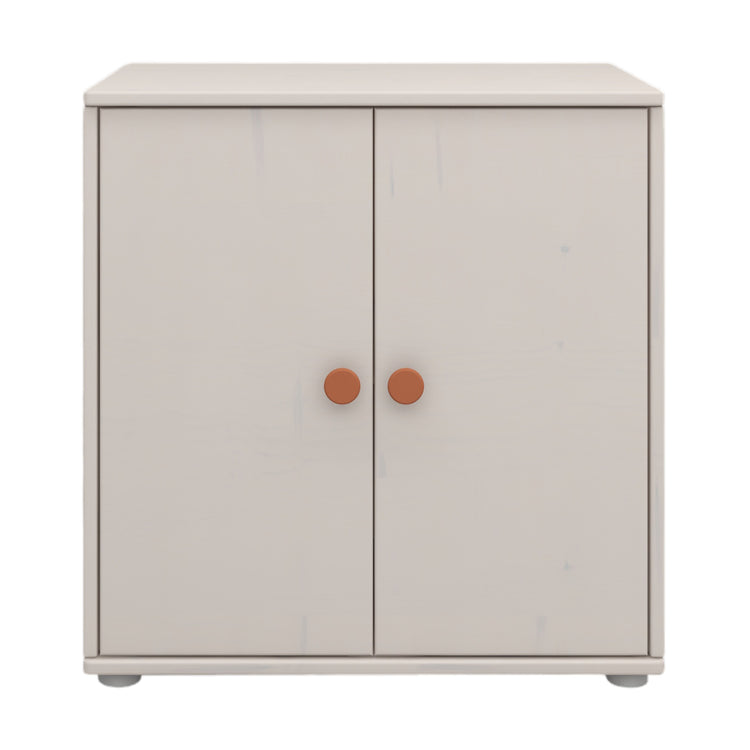 Flexa. Classic cupboard with blush knobs  - Grey washed