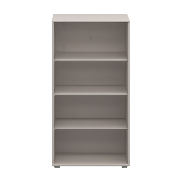 Flexa. Classic bookcase with three compartments shelves - Grey washed