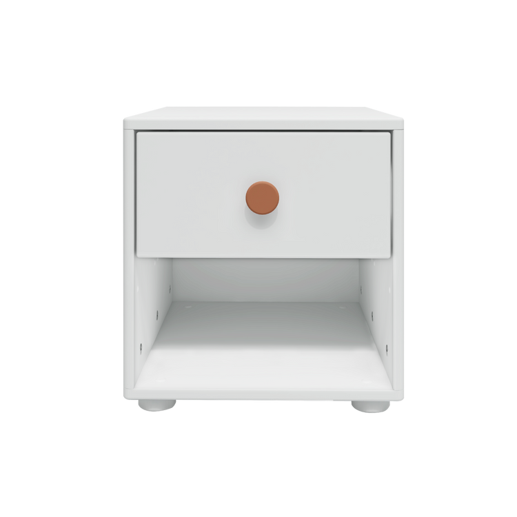 Flexa. Roomie chest with one drawer, blush knob  - White