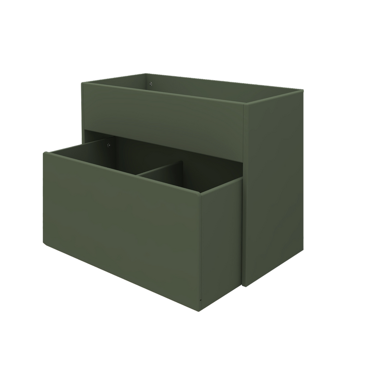 Flexa. Mini organizer with toy box Roomie - Dark green
