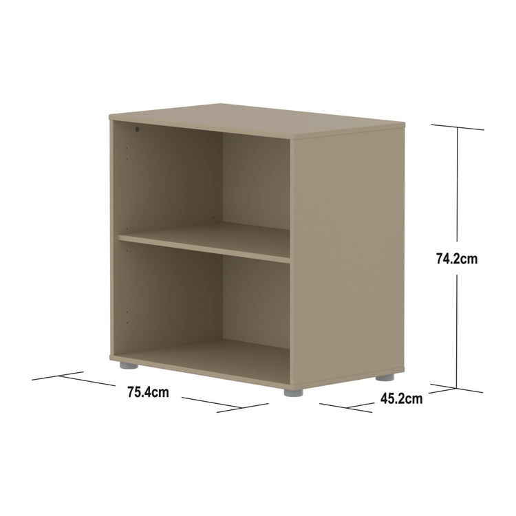 FLEXA. Saga Shelf unit with 1 shelf. Oat