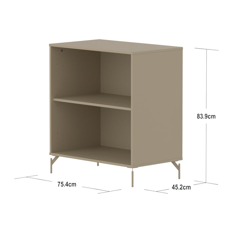 SAGA Shelf unit with 1 shelf. Oat, Oat Legs
