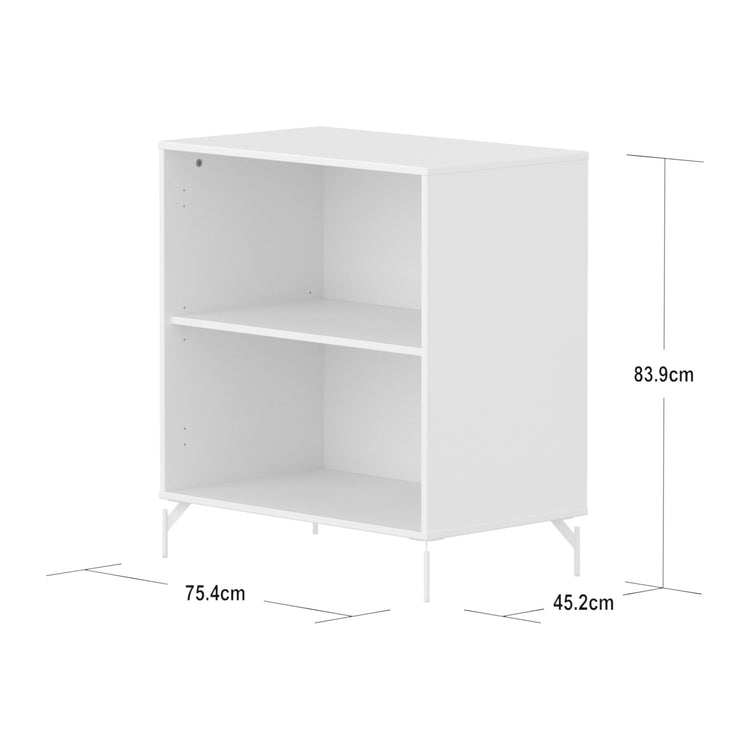 SAGA Shelf unit with 1 shelf. White, White Legs