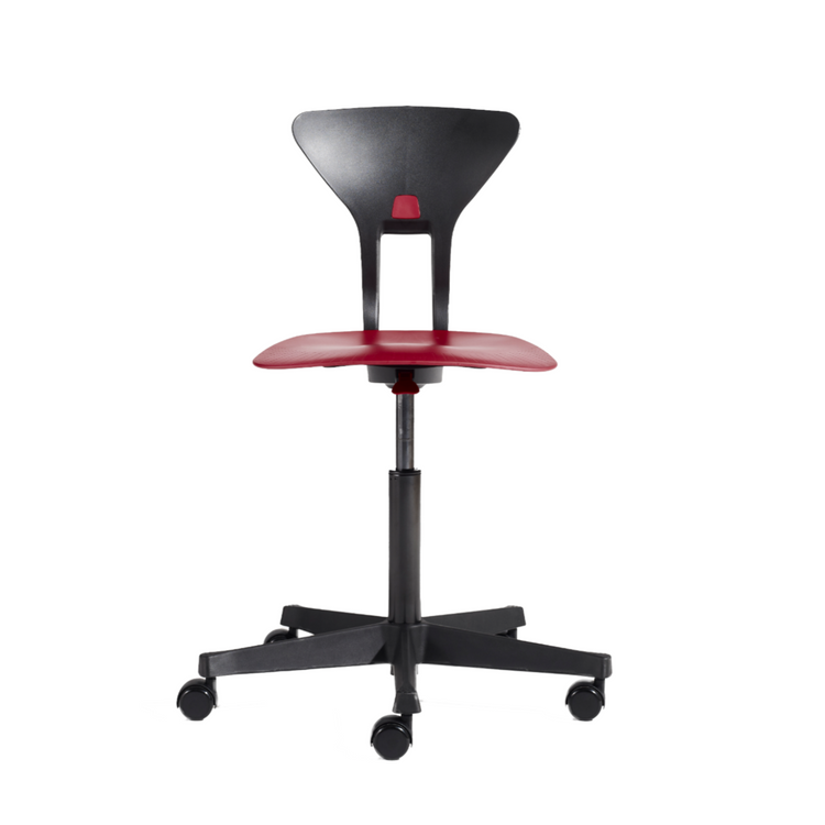 Flexa. Ray study chair - Black / Red