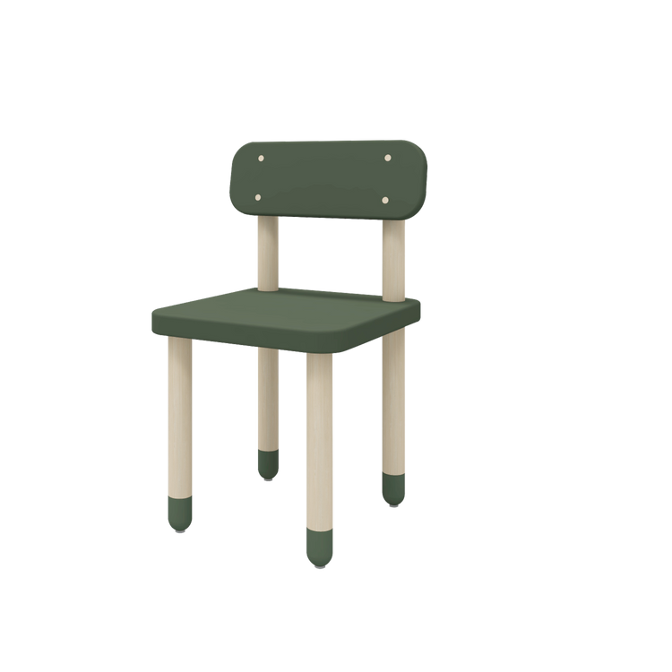 Flexa. Dots chair with backrest - Dark green
