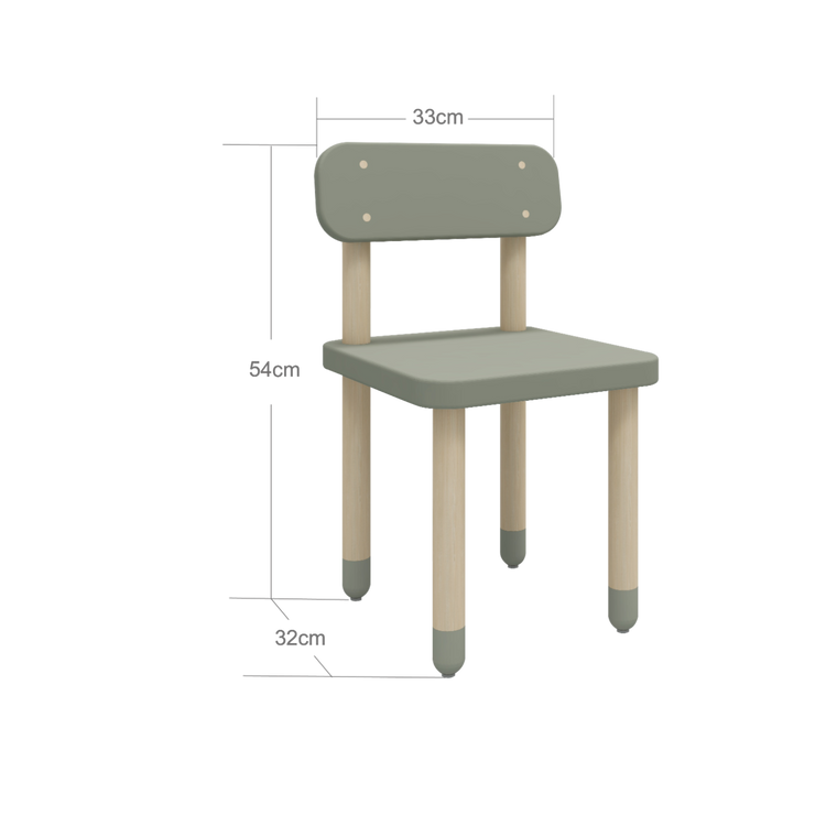 Flexa. Dots chair with backrest - Light green