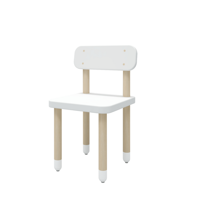 Flexa. Dots chair with backrest - White