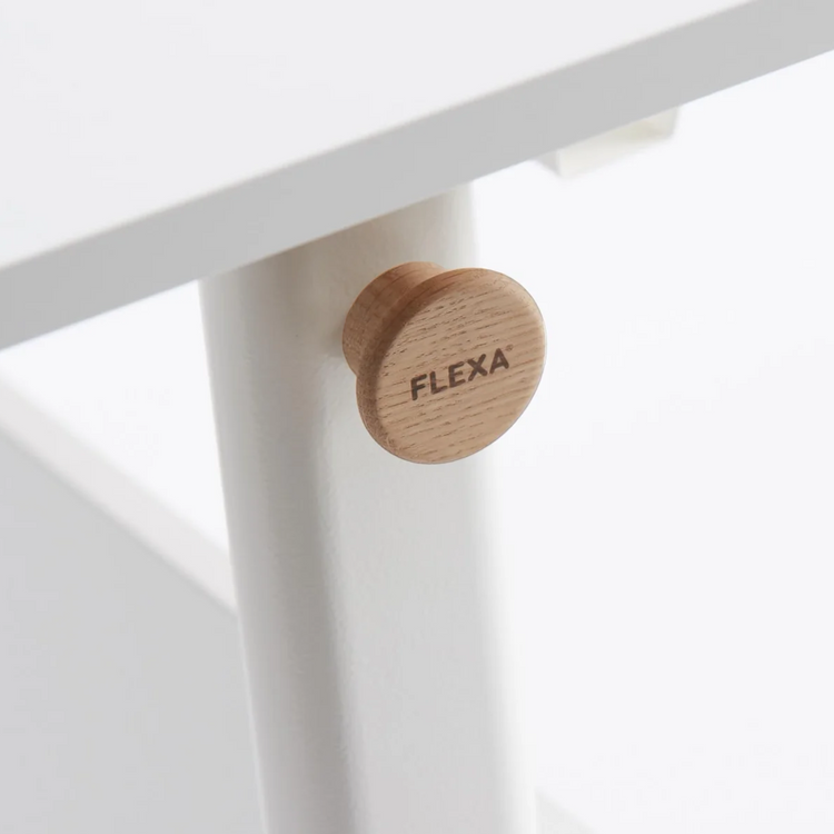 Flexa. MOBY left up study desk - White / Oak