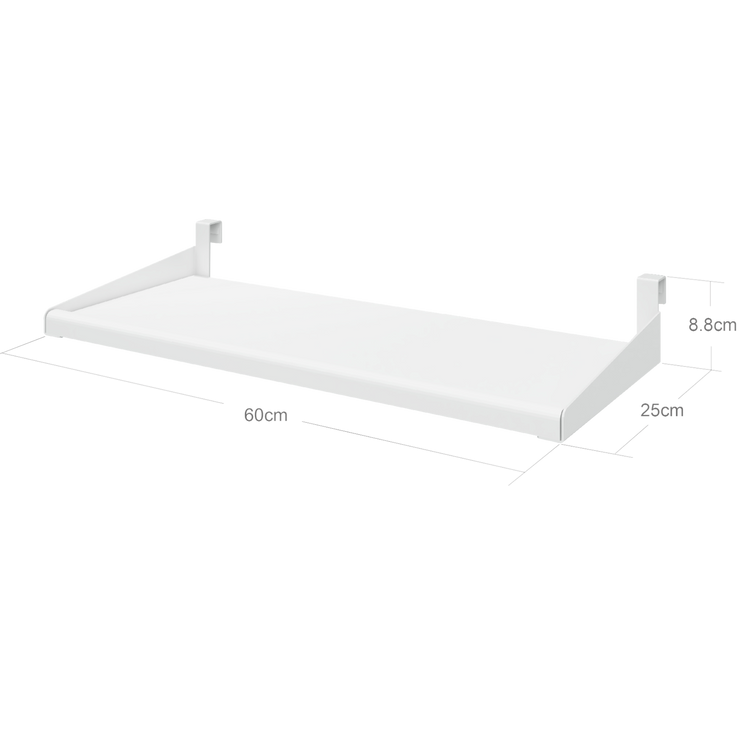 Flexa. White click-on hanging shelf - White