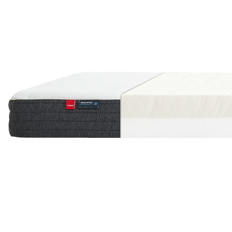 Flexa. Latex mattress, eucalyptus  cover, 200 x 90cm