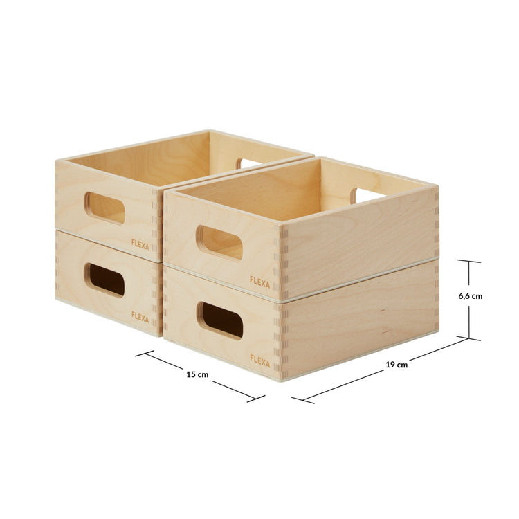 Flexa. Wooden Storage Box Set - mini