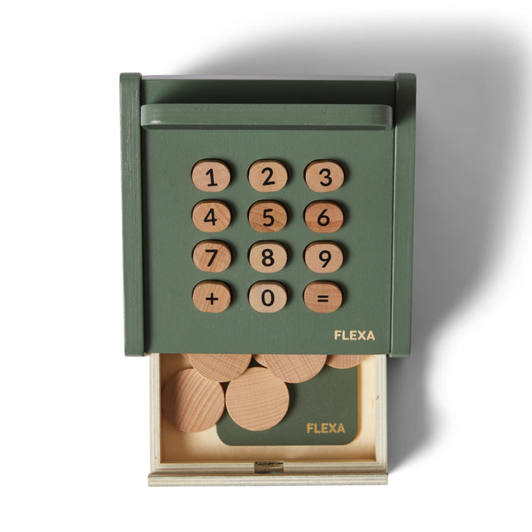 Flexa. Cashregister Dark Green/Natural