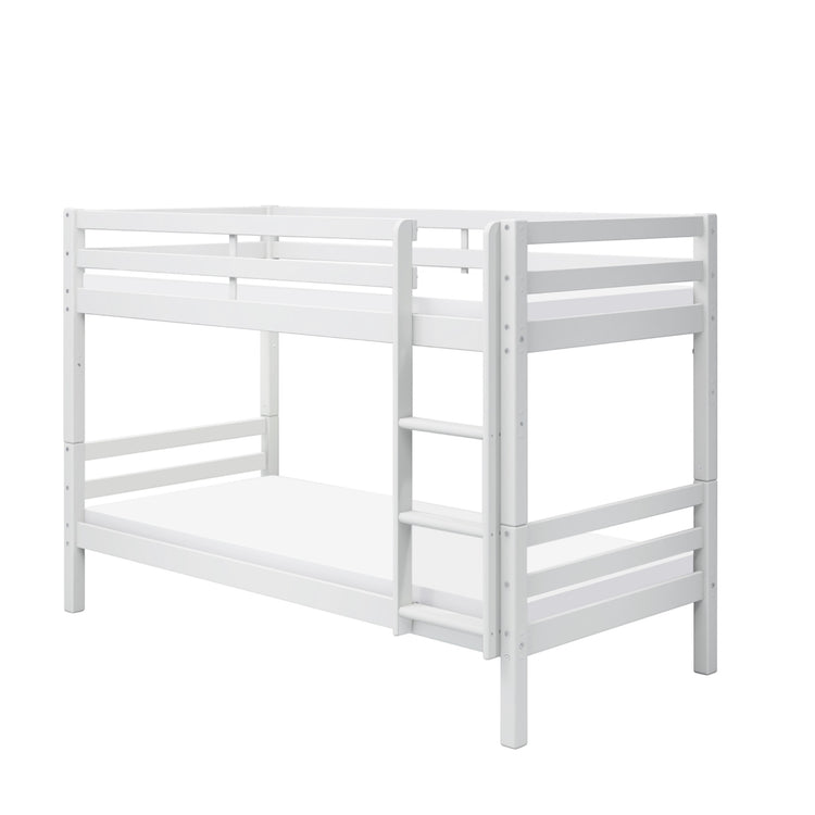 Actim bunk bed with straight ladder. White