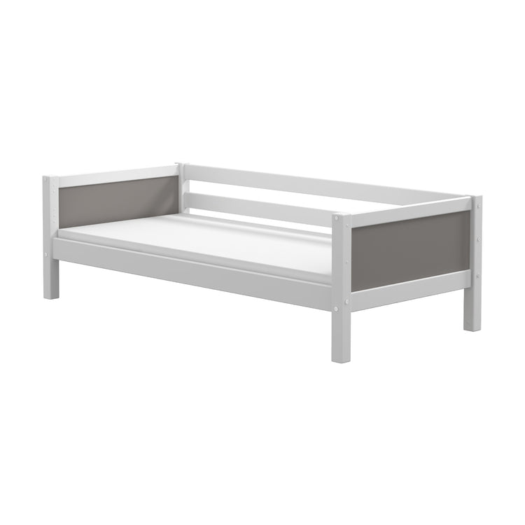 THUKA. Nordic - Grey panel bed. Back rails