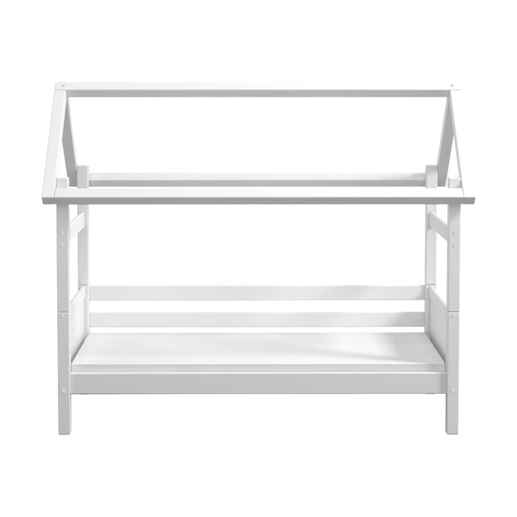 THUKA. Nordic - White panel bed. Back rails. House frame