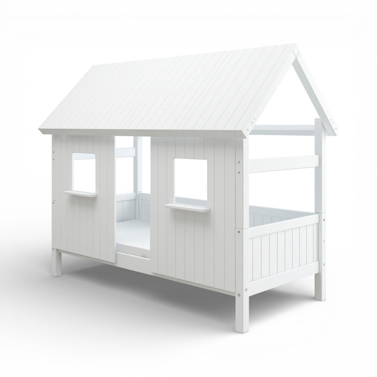 White panel bed. Back rails. House frame. House panel x2
