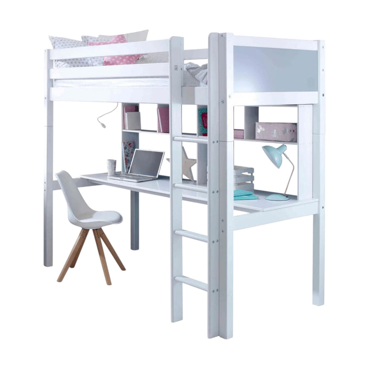 THUKA. Nordic - Grey panel highsleeper. Workstation