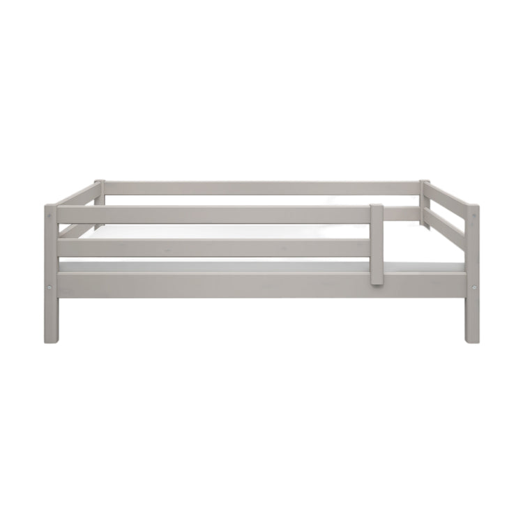 Flexa. Classic bed with 3/4 safety rail - 210cm - Grey washed
